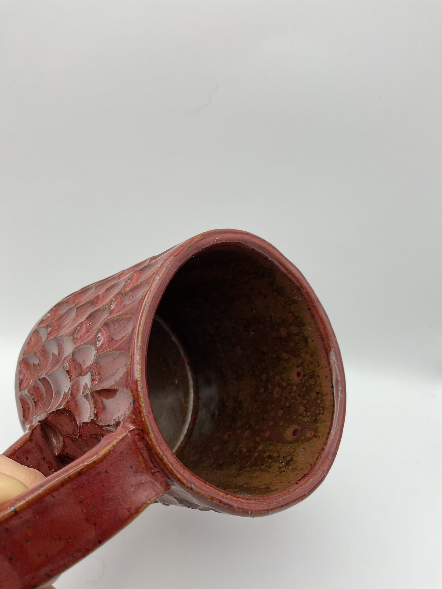 Hand carved Cinnabar Mug