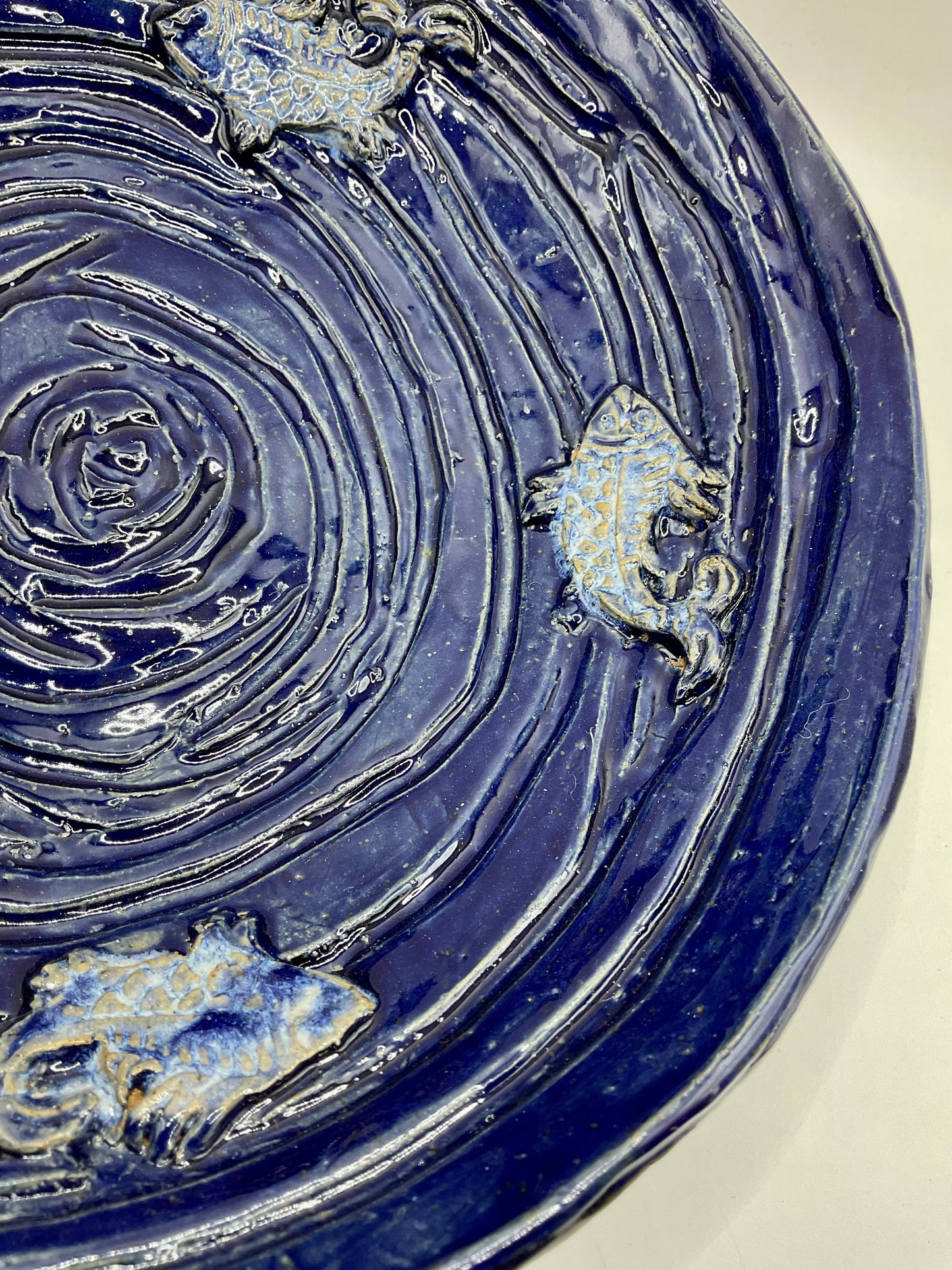 Hand Carved Fish Bowl