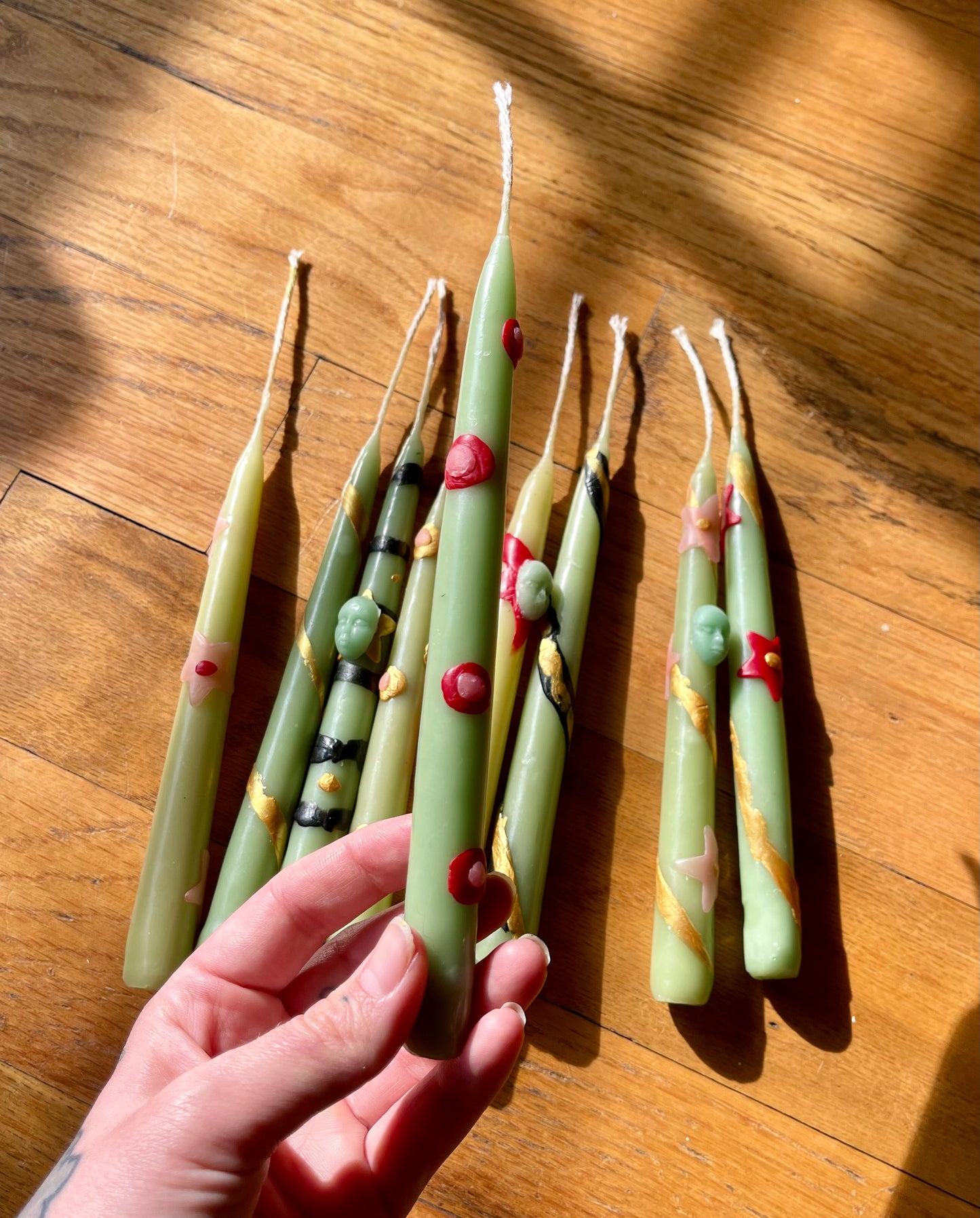 Hand Dipped Beeswax Candles